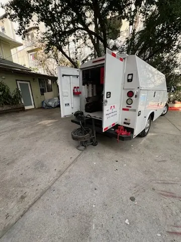 Magnet Plumbing service vehicle on-site for Faucet Repair in Cahuenga Pass